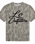 Cursive Camo Tee Black (Pre-Sale)