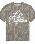 Cursive Camo Tee Black (Pre-Sale)