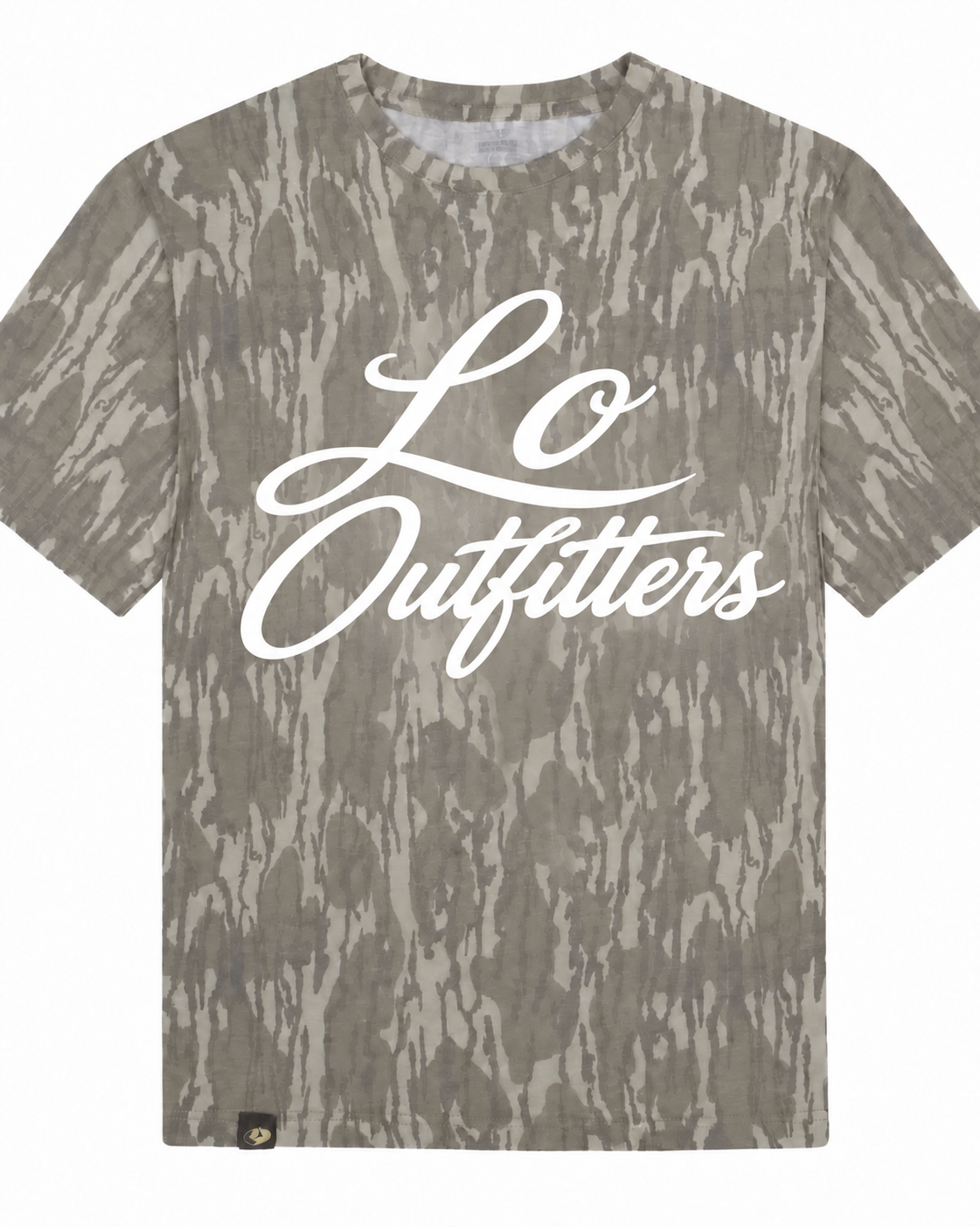 Cursive Camo Tee Black (Pre-Sale)
